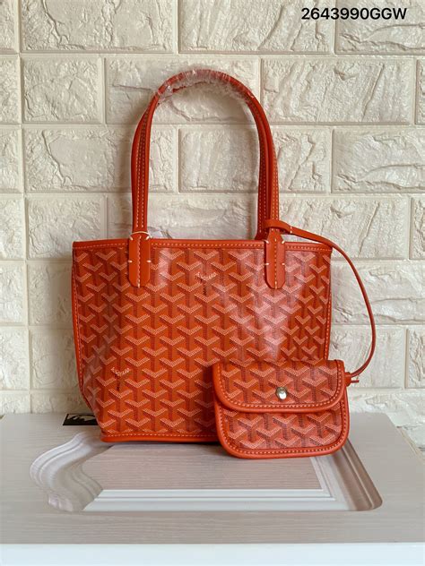 orange goyard bag mini|More.